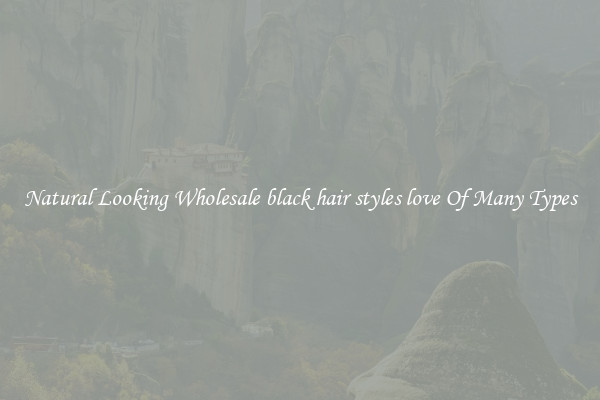 Natural Looking Wholesale black hair styles love Of Many Types