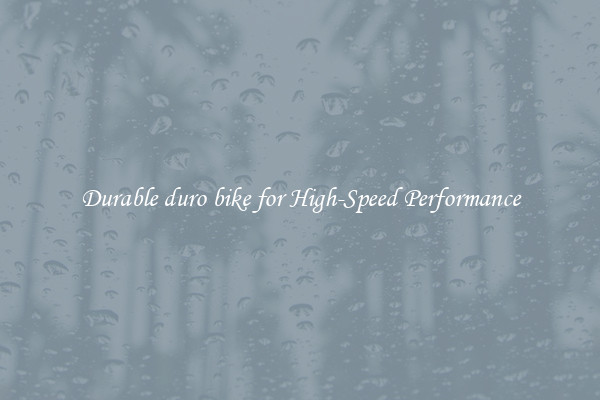 Durable duro bike for High-Speed Performance