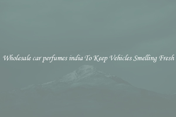 Wholesale car perfumes india To Keep Vehicles Smelling Fresh