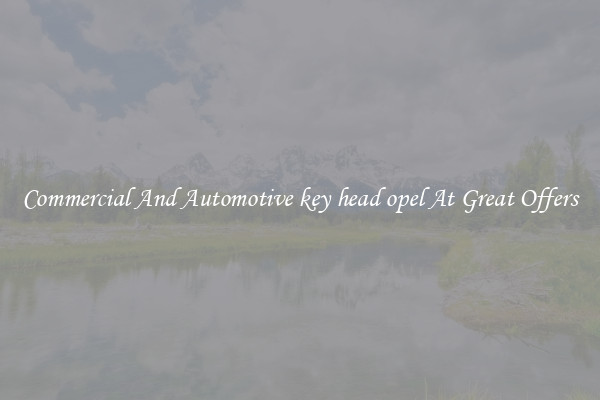 Commercial And Automotive key head opel At Great Offers