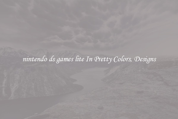 nintendo ds games lite In Pretty Colors, Designs