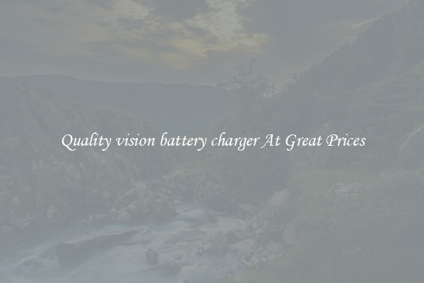 Quality vision battery charger At Great Prices
