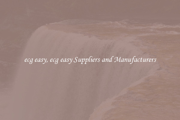 ecg easy, ecg easy Suppliers and Manufacturers