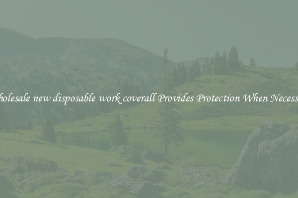 Wholesale new disposable work coverall Provides Protection When Necessary