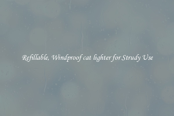 Refillable, Windproof cat lighter for Strudy Use