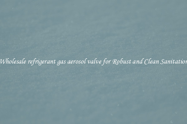 Wholesale refrigerant gas aerosol valve for Robust and Clean Sanitation