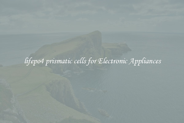 lifepo4 prismatic cells for Electronic Appliances