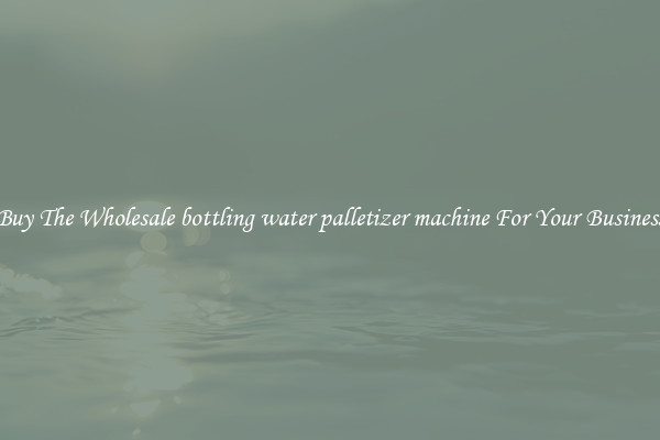  Buy The Wholesale bottling water palletizer machine For Your Business 