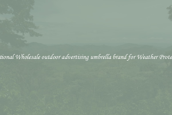 Functional Wholesale outdoor advertising umbrella brand for Weather Protection 
