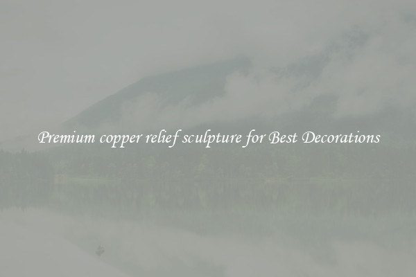 Premium copper relief sculpture for Best Decorations