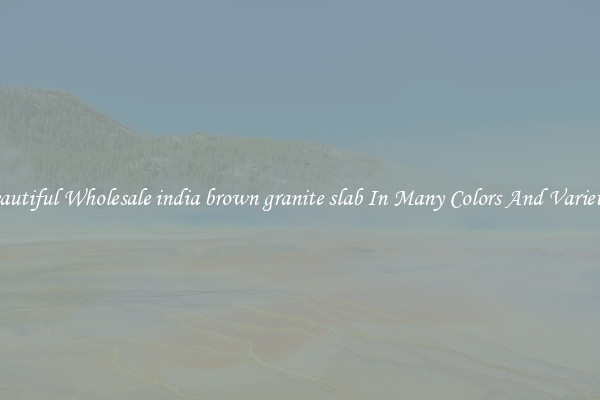 Beautiful Wholesale india brown granite slab In Many Colors And Varieties