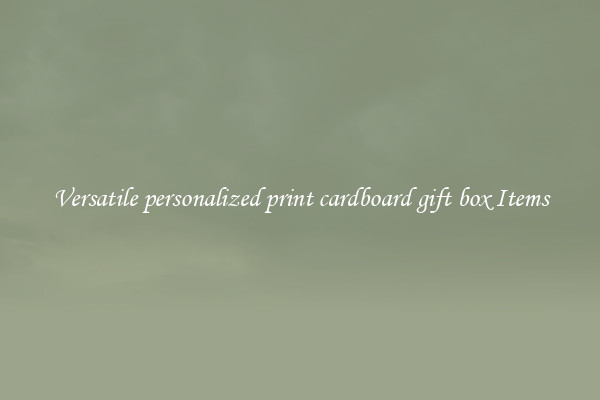 Versatile personalized print cardboard gift box Items