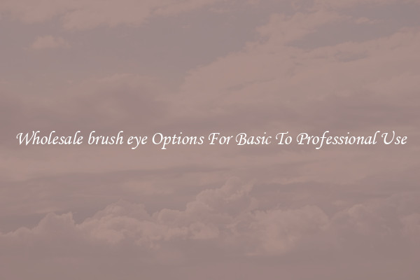 Wholesale brush eye Options For Basic To Professional Use