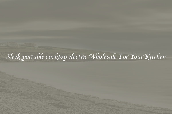 Sleek portable cooktop electric Wholesale For Your Kitchen