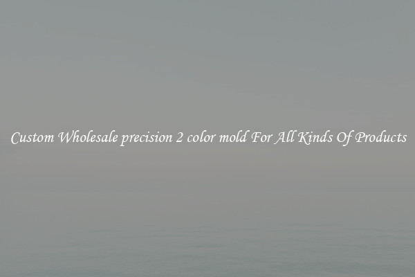 Custom Wholesale precision 2 color mold For All Kinds Of Products